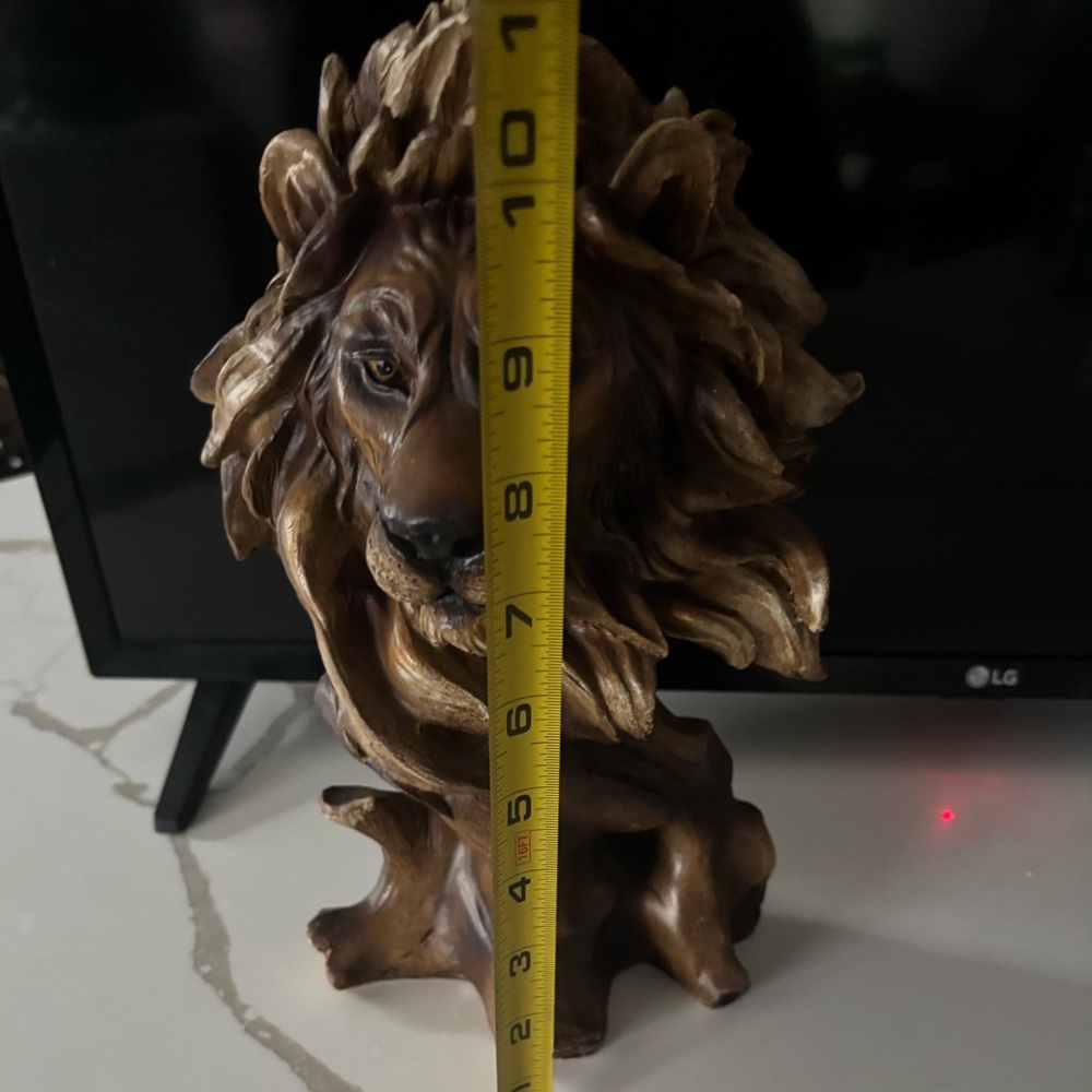 Lion Head Bust - Picture 2 of 4